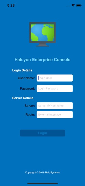 Halcyon Enterprise Console