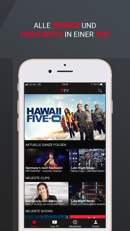 7TV - Mediathek, TV Livestream