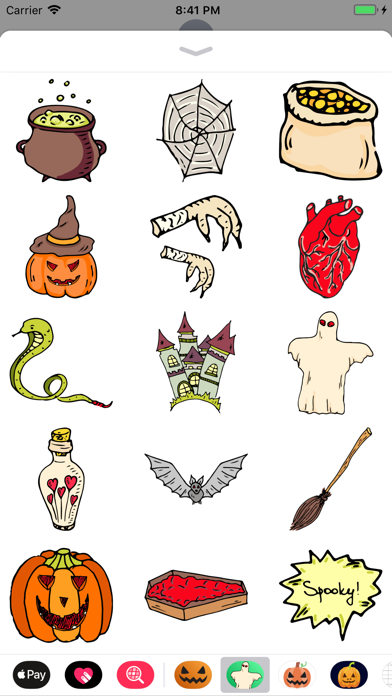 Happy Halloween Dark Sticker screenshot 2