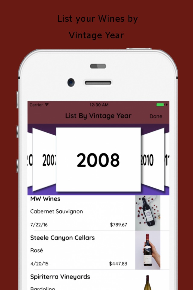 Wines List screenshot 3