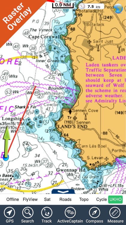 Marine : South West England HD - GPS Map Navigator