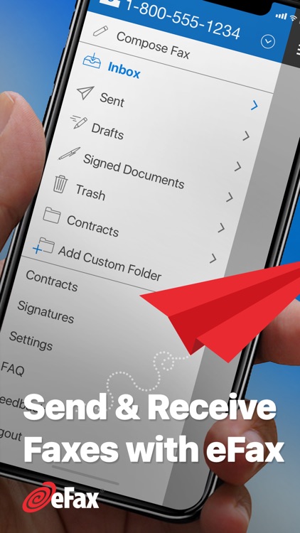 eFax – send fax from iPhone screenshot-0