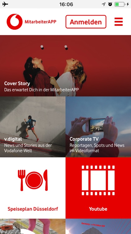 Vodafone Mitarbeiterapp