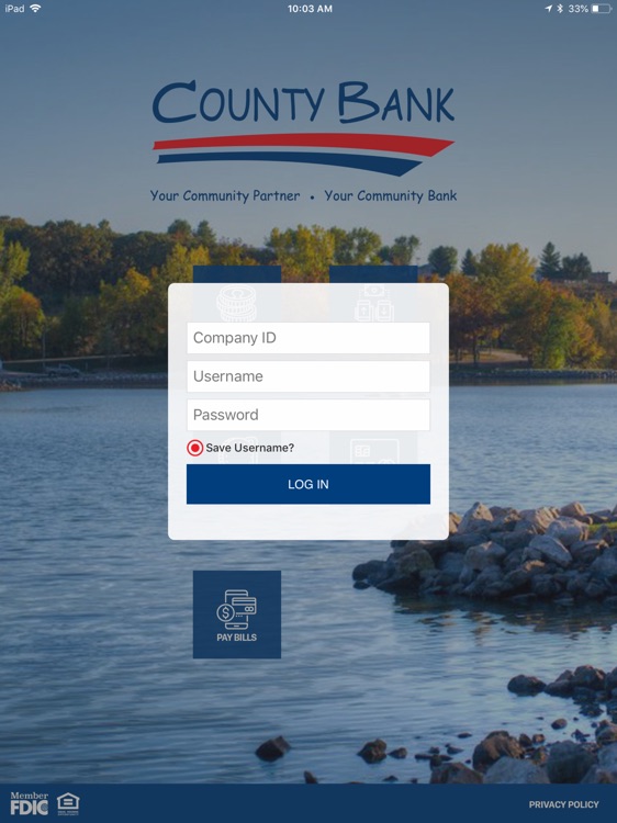 County Bank BIZ for iPad