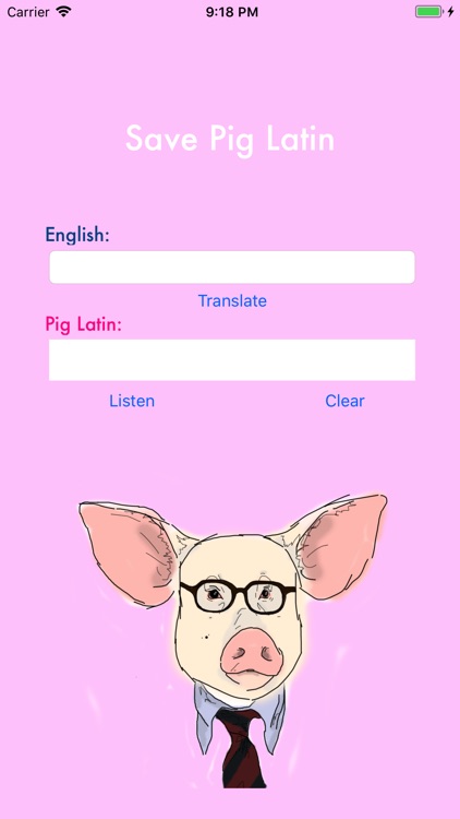 Save Pig Latin