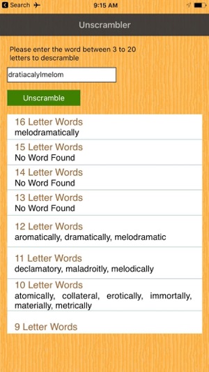unscrambler word on the app store 10 letter words