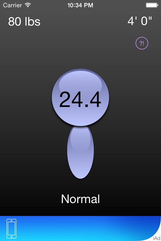 Simple BMI Calculator screenshot 3