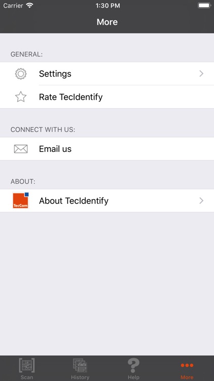 TecIdentify: MAPP Code Scanner