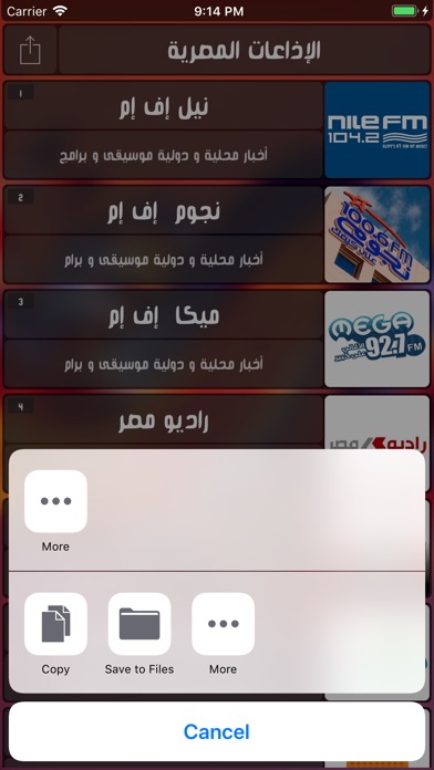 الإذاعات المصرية screenshot 3