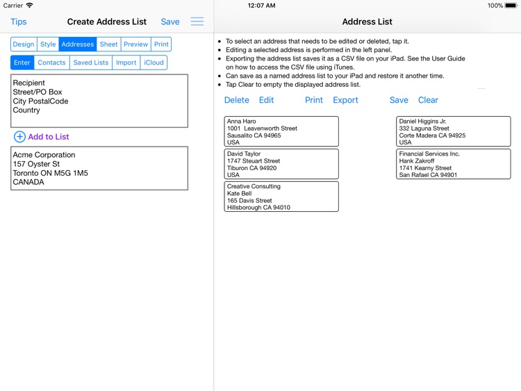 Address Label Creator