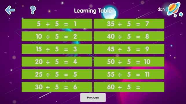 Division Tables: Math is Fun(圖2)-速報App