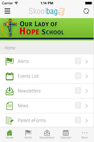 Our Lady of Hope School - Skoolbag screenshot 2