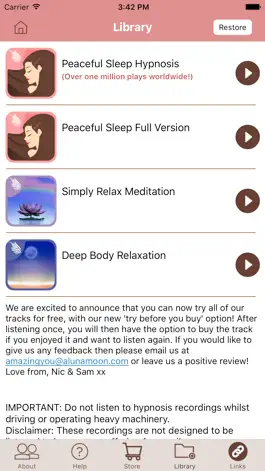 Game screenshot Peaceful Sleep Hypnosis for Deep Relaxation hack