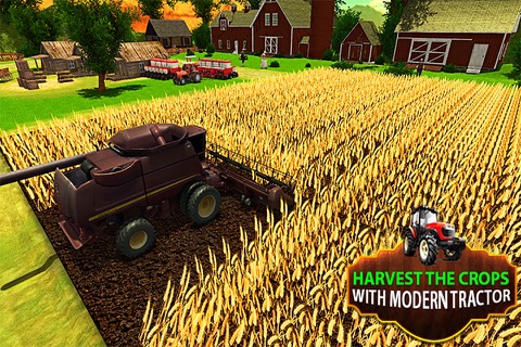 Farming Tractor Harvesting Sim screenshot 3