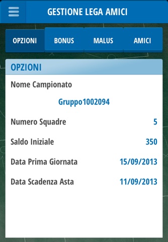 Mister Calcio Cup Leghe Amici screenshot 2