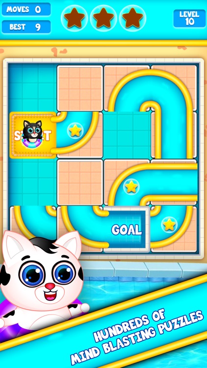 Kitty Pool Slide Fun screenshot-4