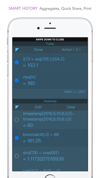 CALC Swift