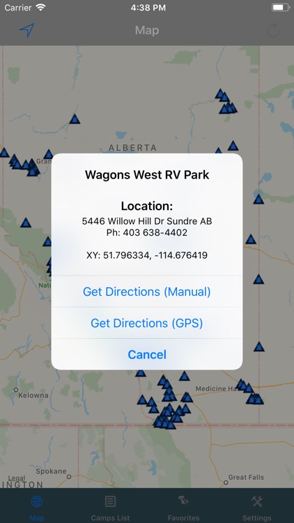 Alberta – Camping & RV spots