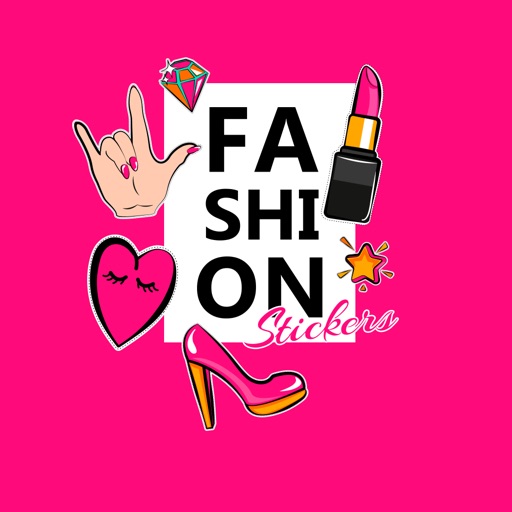 Fashion stickers - girly style icon