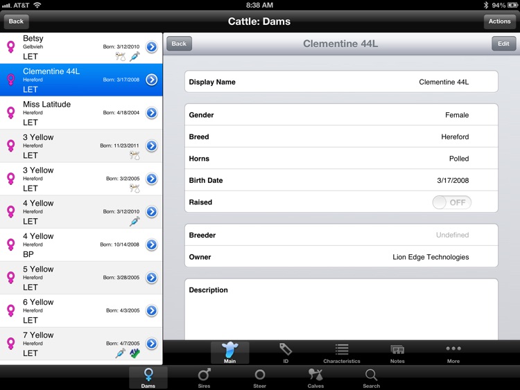 Ranch Manager for iPad