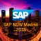 Bienvenido/a a la app del SAP NOW Madrid, con esta app podrás acceder a toda la información que necesitas, programa, ponentes, redes sociales, área privada