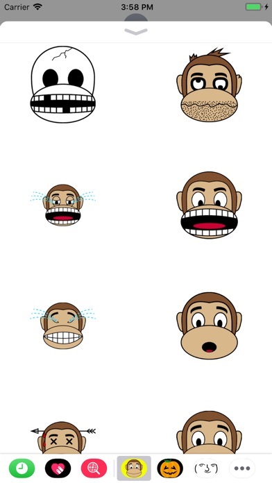 Monkey Emoji Stickers screenshot 2