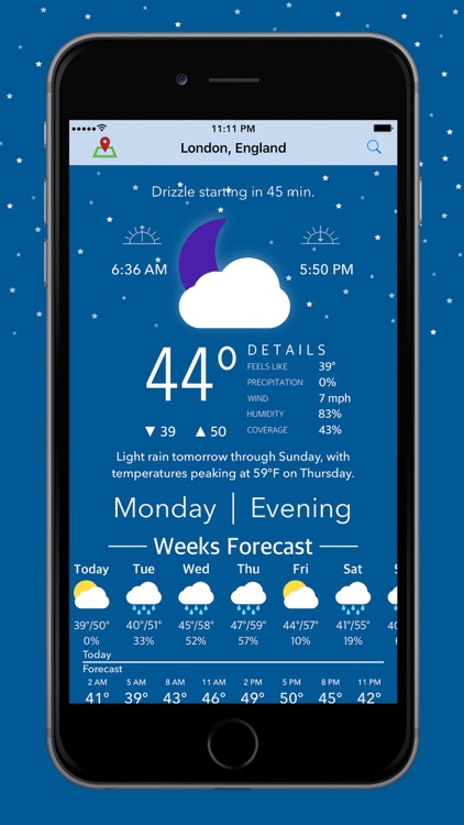 Blue Days - Hyperlocal Weather