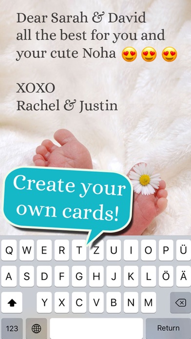 How to cancel & delete Baby - Birth Card Maker from iphone & ipad 4