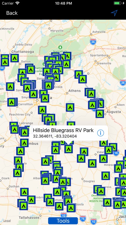Georgia Campgrounds & RV's