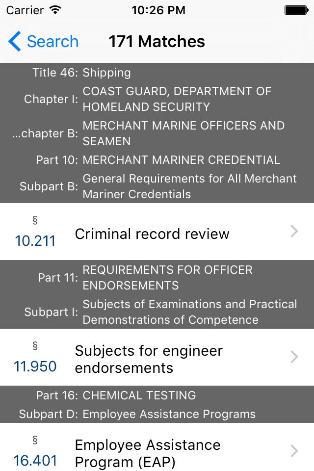 46 CFR - Shipping (LawStack Series) screenshot 3