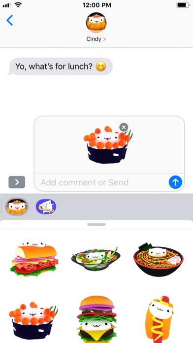 How to cancel & delete Cindy's Animated Food Stickers from iphone & ipad 4