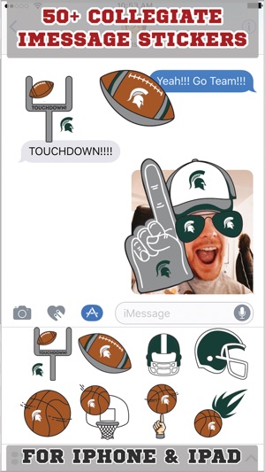 Michigan St. Spartans Stickers PLUS for iMessage(圖1)-速報App