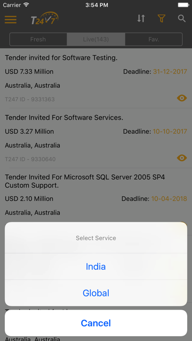 How to cancel & delete Tender247 App from iphone & ipad 3