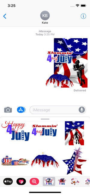 Football 4th of July Stickers(圖2)-速報App