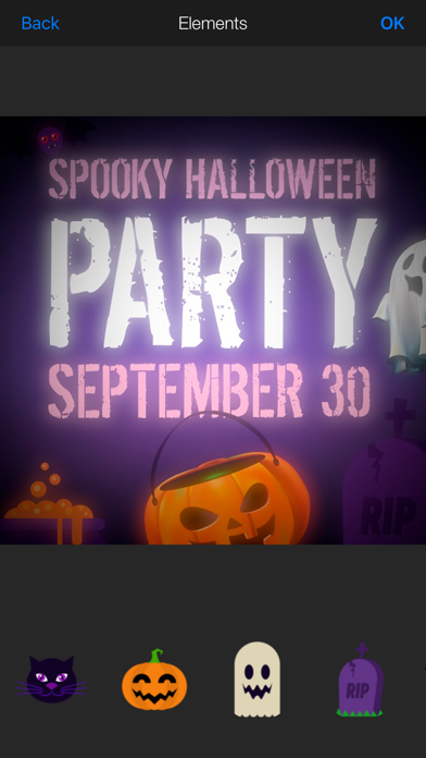 Halloween Invitation Designer screenshot 2