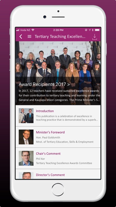NZ Tertiary Teaching Awards screenshot 2