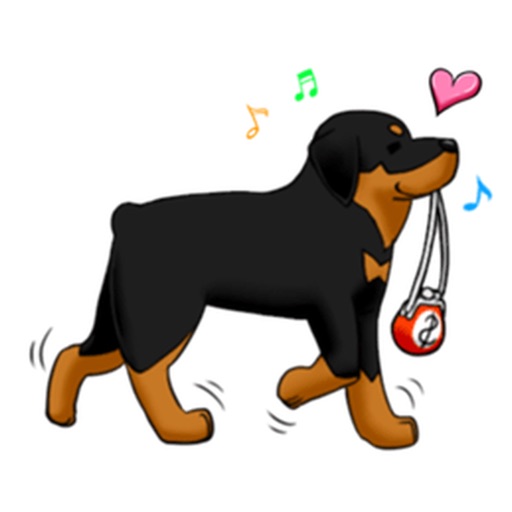 Rottmoji - Rottweiler Dog Emoji Sticker icon