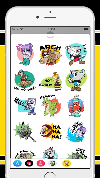 Cuphead Stickers