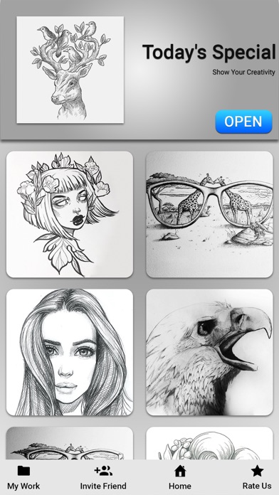 How to cancel & delete Pencil Drawing Art Ideas from iphone & ipad 1