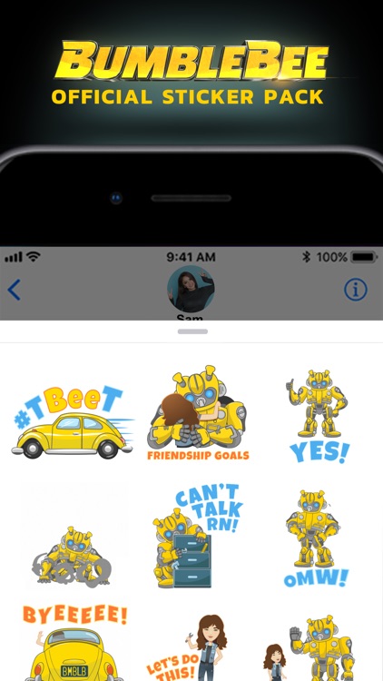 Official Bumblebee Stickers