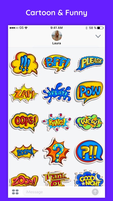 Comic & Cartoon Text Stickers screenshot 4