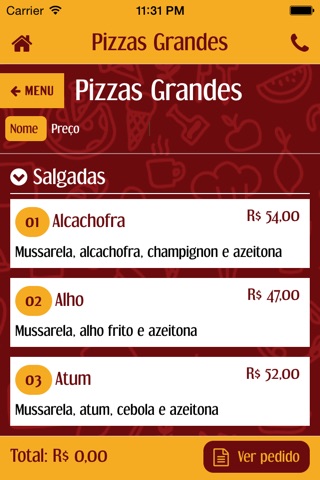 Pizzaria e Choperia Sparrama screenshot 2