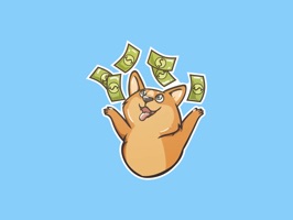 Money Dog Stickers