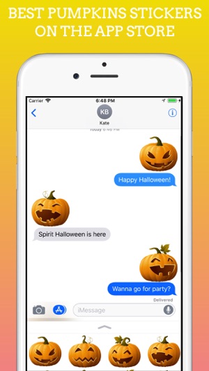 Pumpkings Halloween Emoji(圖2)-速報App