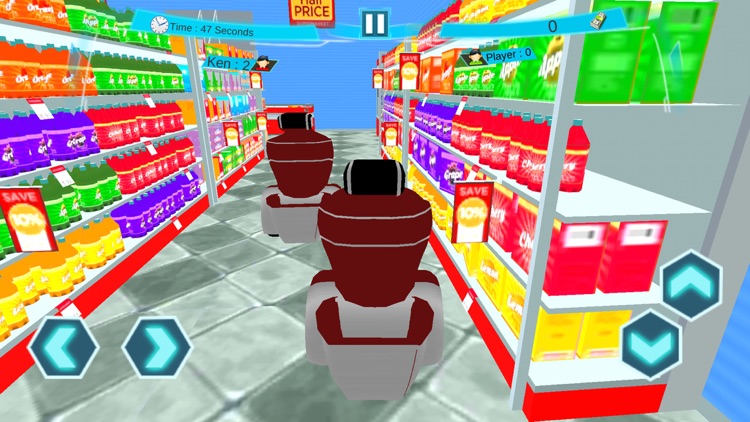 Futuristic Robot Shopping Cart