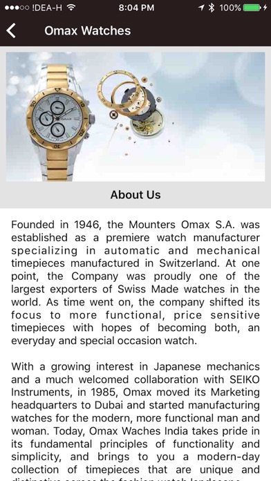 Omax Watches - India screenshot 2
