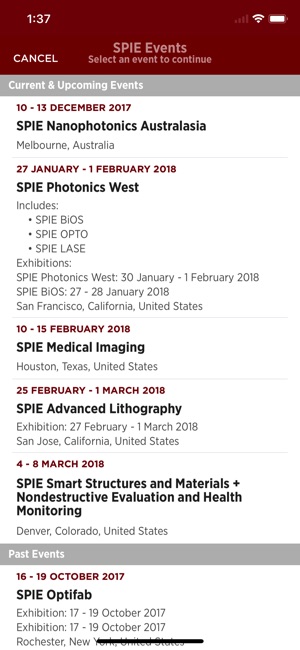 SPIE Conferences