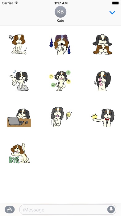 Cavalier King Charles Spaniel Dog Sticker screenshot 3