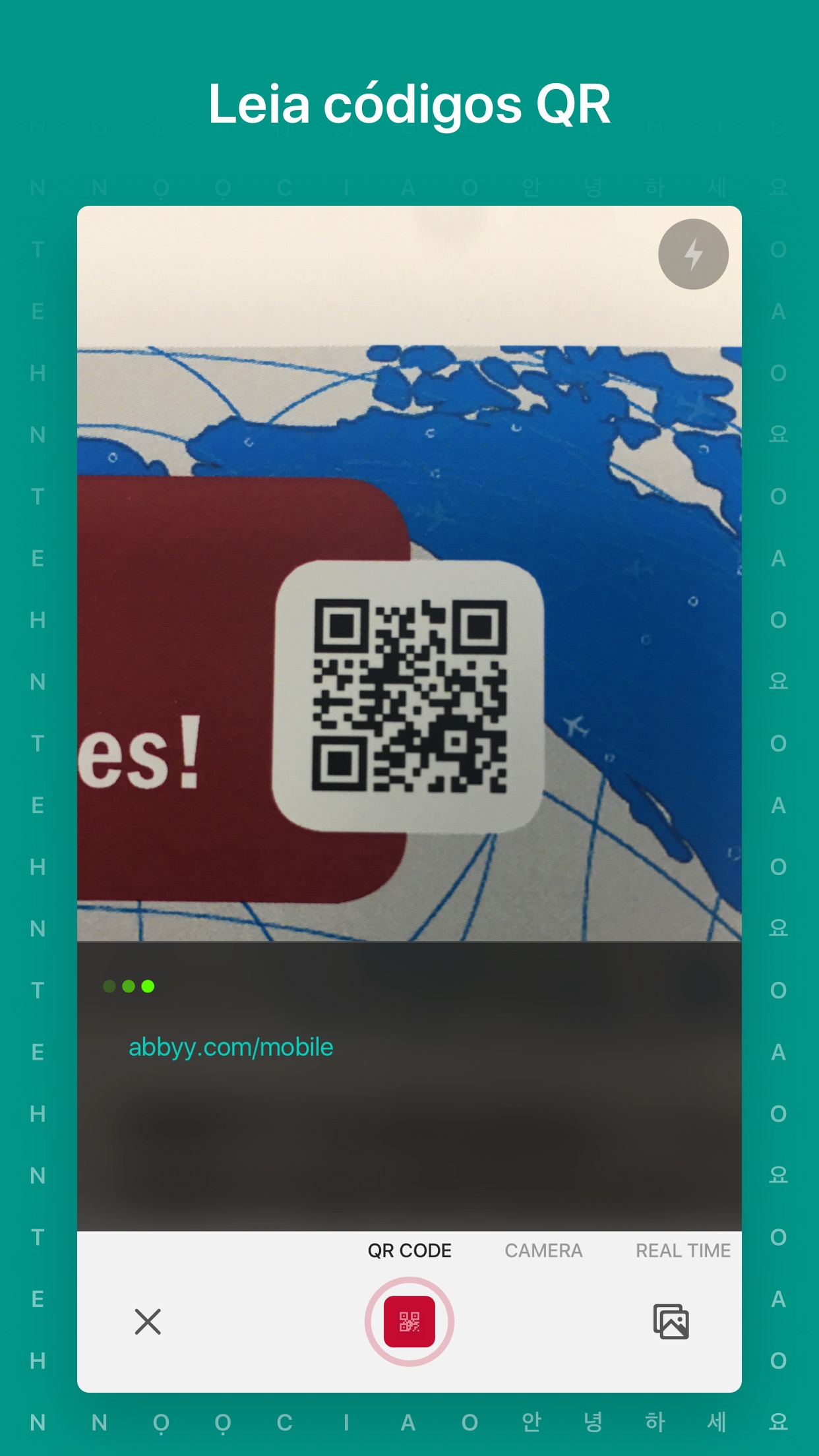Screenshot do app TextGrabber 6 – Real-Time OCR