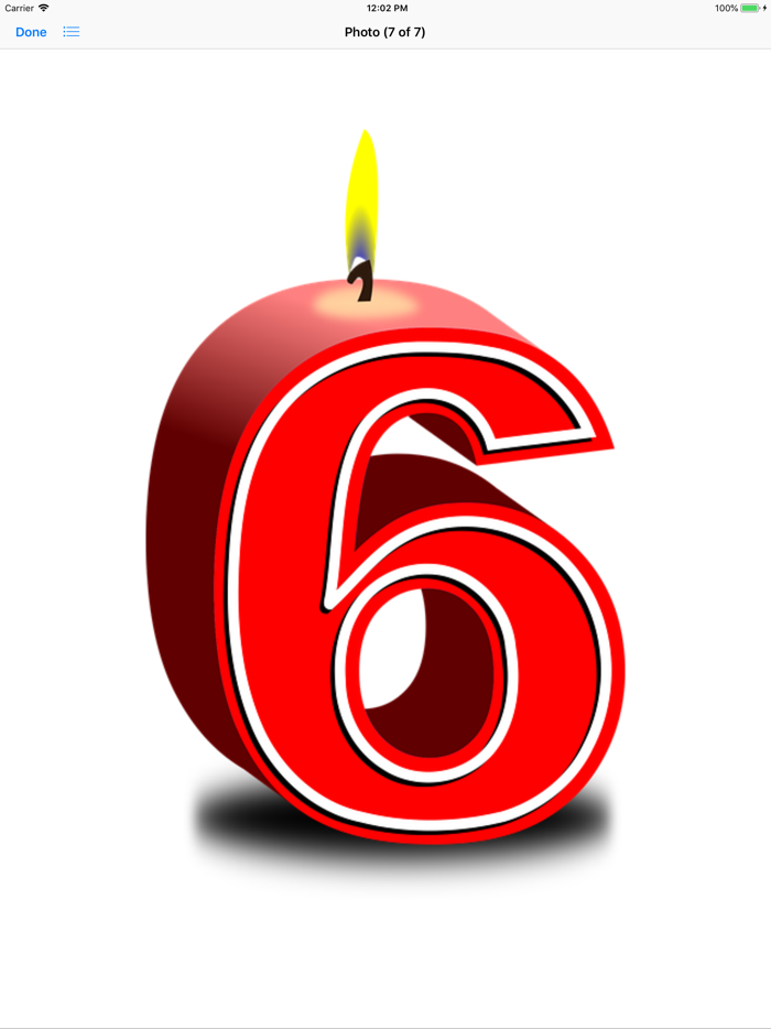 Numbered Candle Sticker Pack